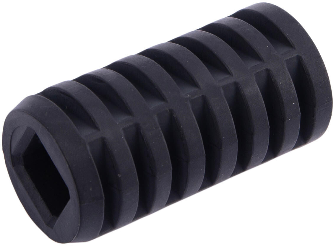 Buzzetti voetsteunrubber universeel footrest rubber eckig 18 mm