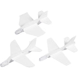Creativ company vliegtuigen, l: 11,5-12,5 cm, b: 11-12 cm, wit, 3 stuk 1 doos