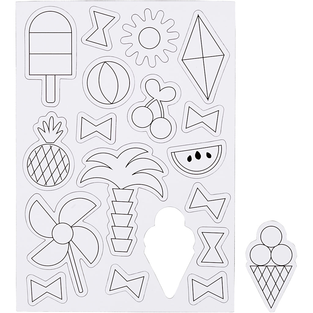 Kleur je eigen Magneten - Zomer