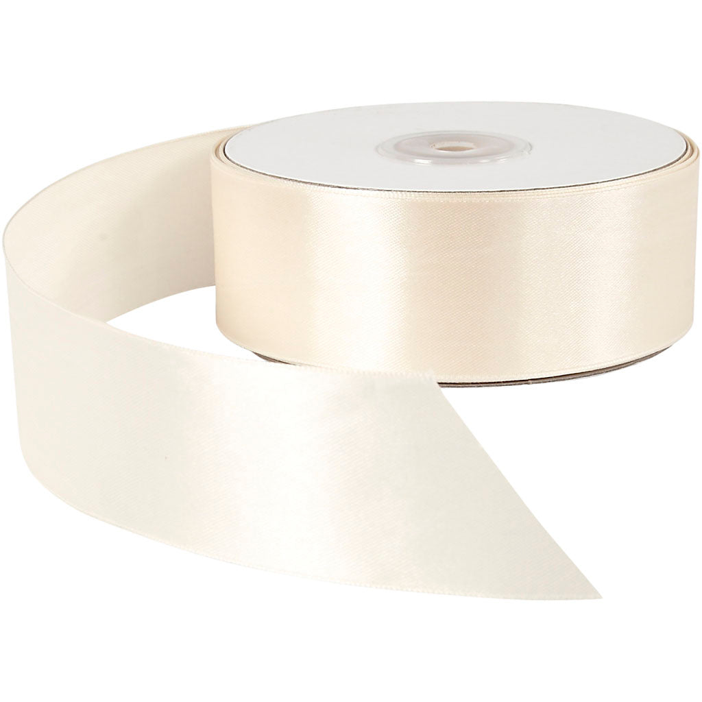 Creativ company satijnlint, b: 38 mm, crème, 50 m 1 rol