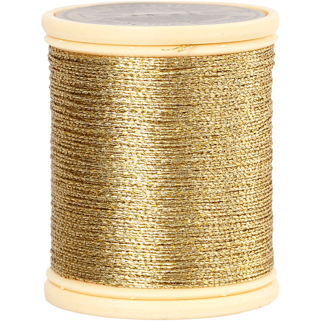 Creativ company dmc metallic draad, dikte 0,36 mm, goud, 40 m 1 rol