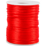 Creativ company satijnkoord, dikte 2 mm, rood, 50 m 1 rol