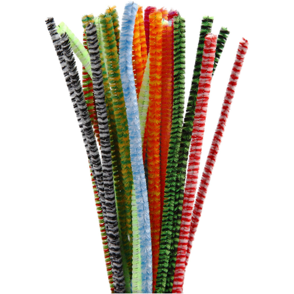 Chenille - Multi Kleuren, 30st.