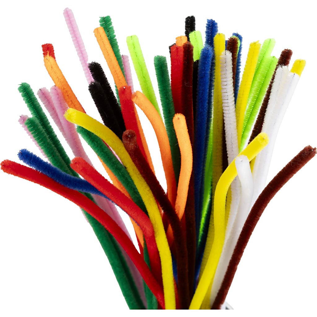 Chenille Draad Kleur 30cm, 50st.