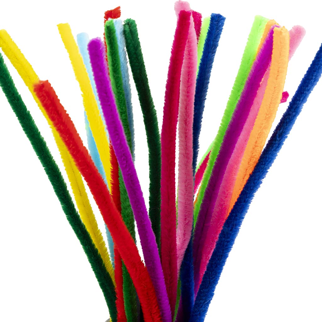 Chenille Draad Kleur 30cm, 25st.