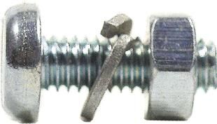 Fix-nippel haaknippel nummerbordchroef nr. schildschroef m4x16 zink pk.a 100 st