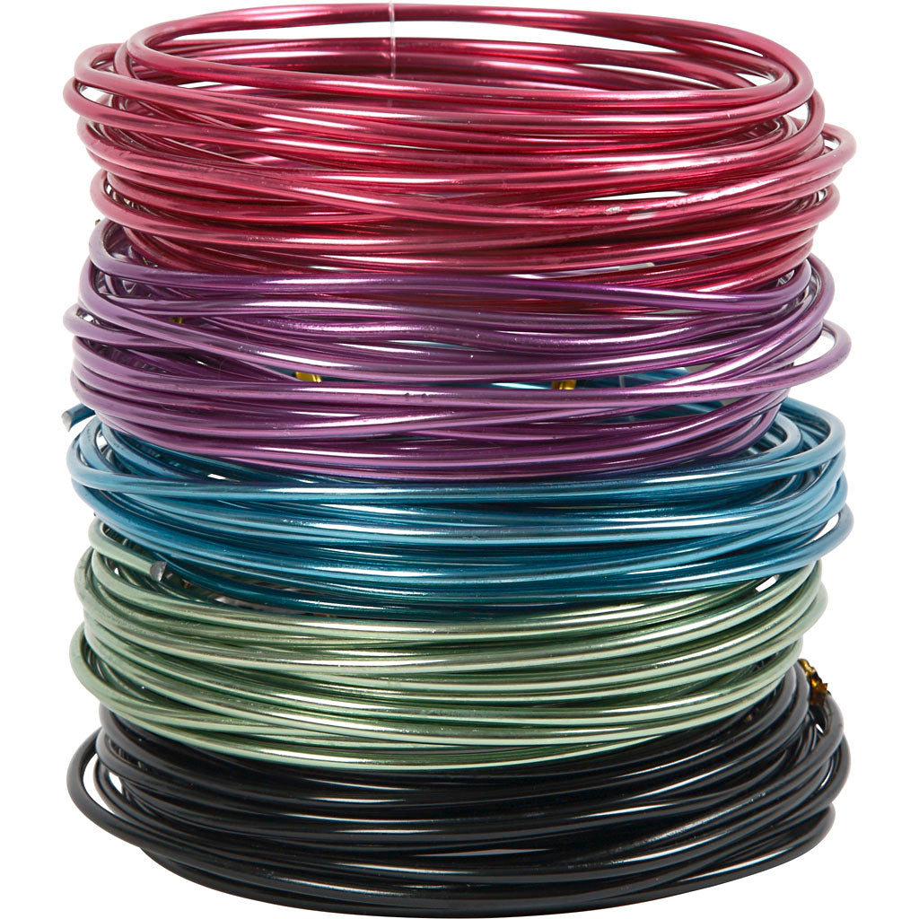 Creativ company alu draad, dikte 3 mm, diverse kleuren, 5x5 m 1 doos