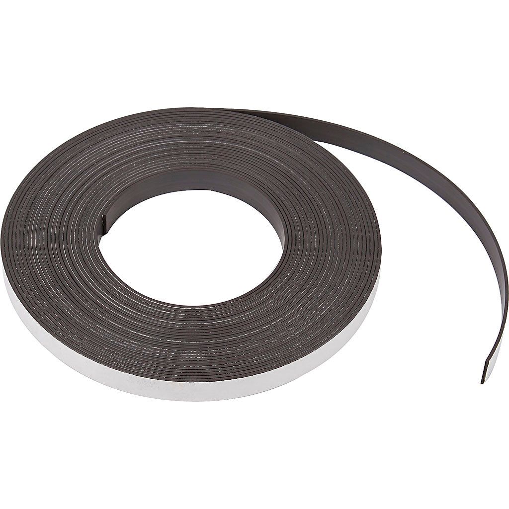 Creativ company magneetstrip, b: 12,5 mm, dikte 1,5 mm, 10 m 1 doos