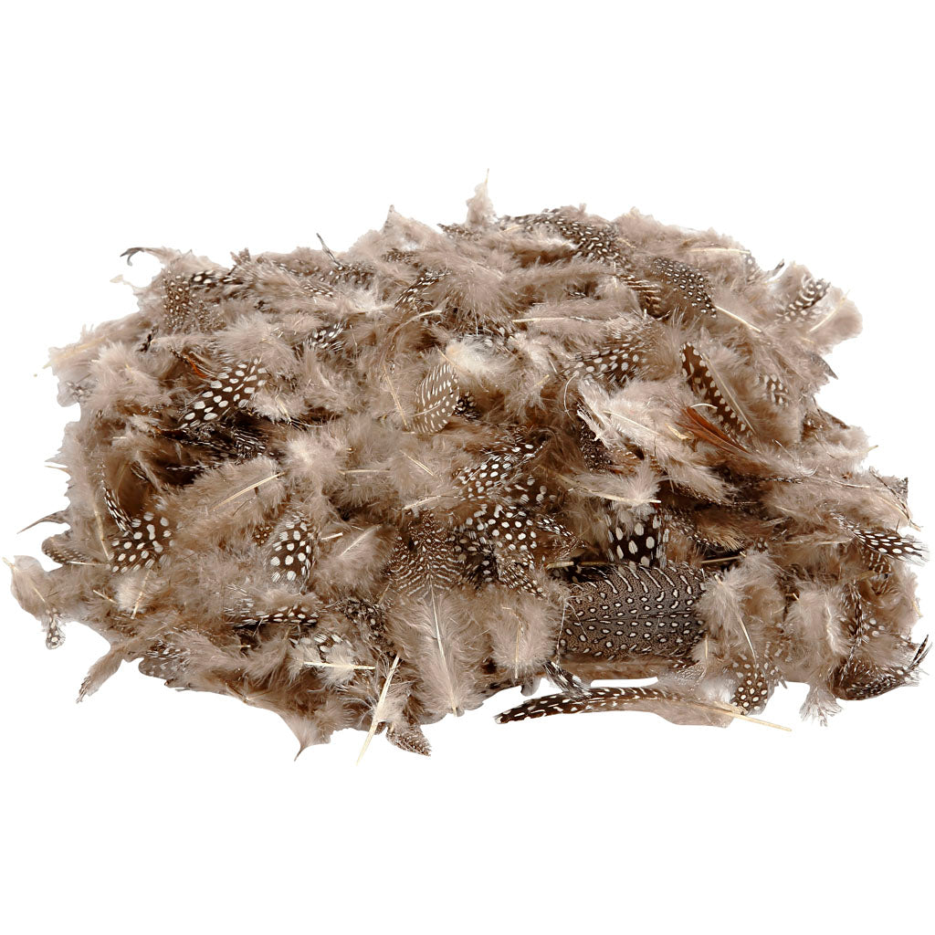 Creativ company veren van parelhoen, ca. 1000 stuk, naturel, 50 gr 1 doos