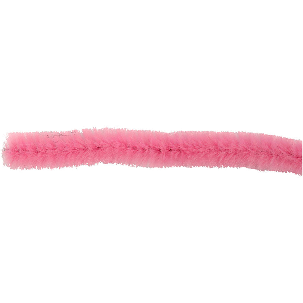 Chenille Roze 30cm, 50st.