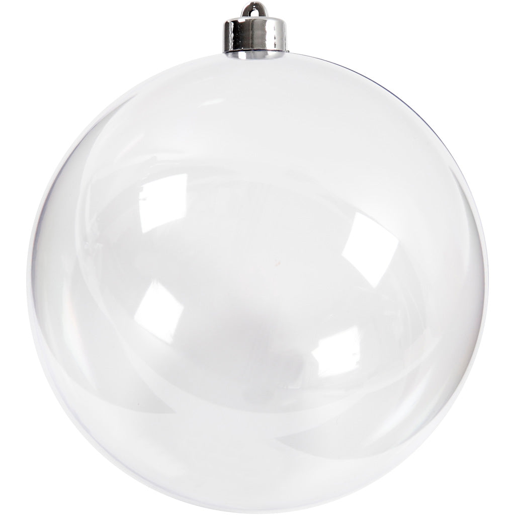 Creativ company deco ballen, d 15,6 cm, transparant, 1 stuk