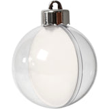 Creativ company deco ballen, d 6 cm, transparant, 8 stuk 1 doos