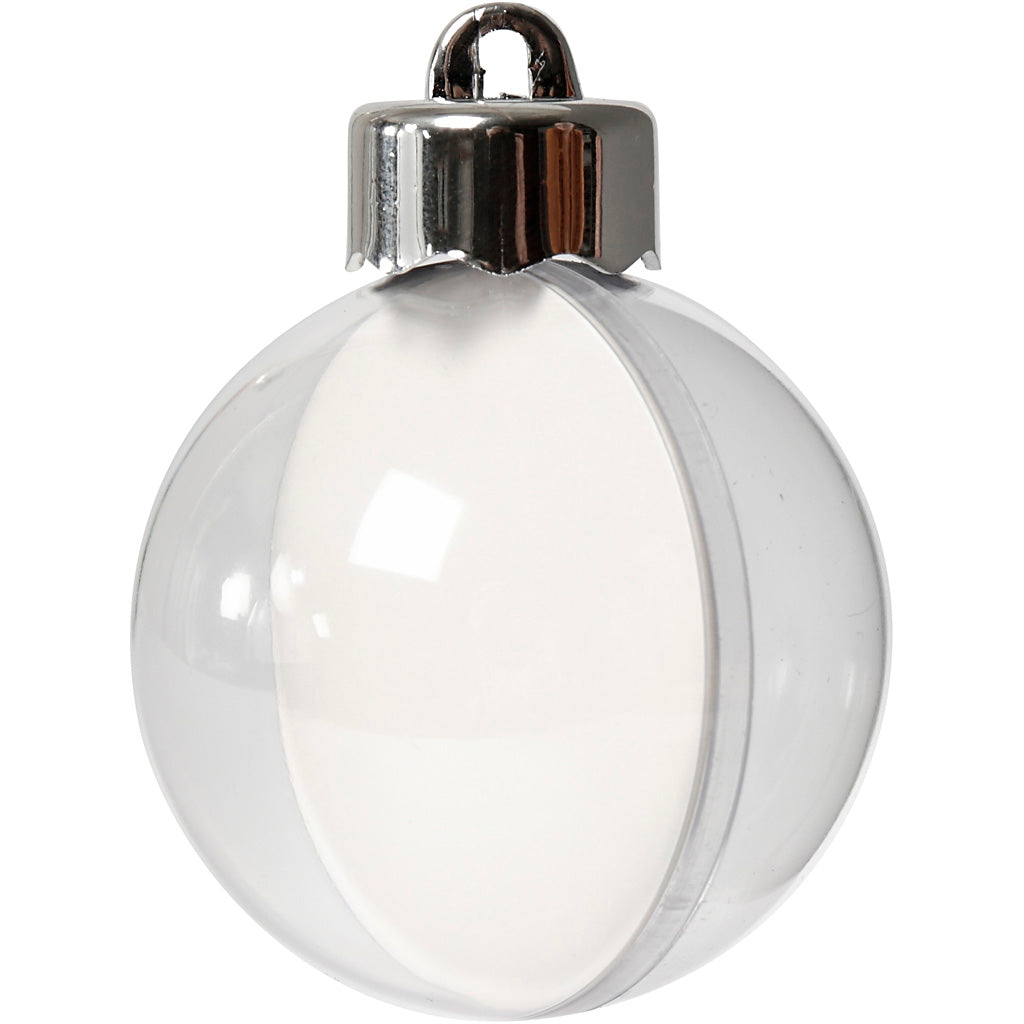 Creativ company decoballen, d 5 cm, transparant, 10 stuk 1 doos