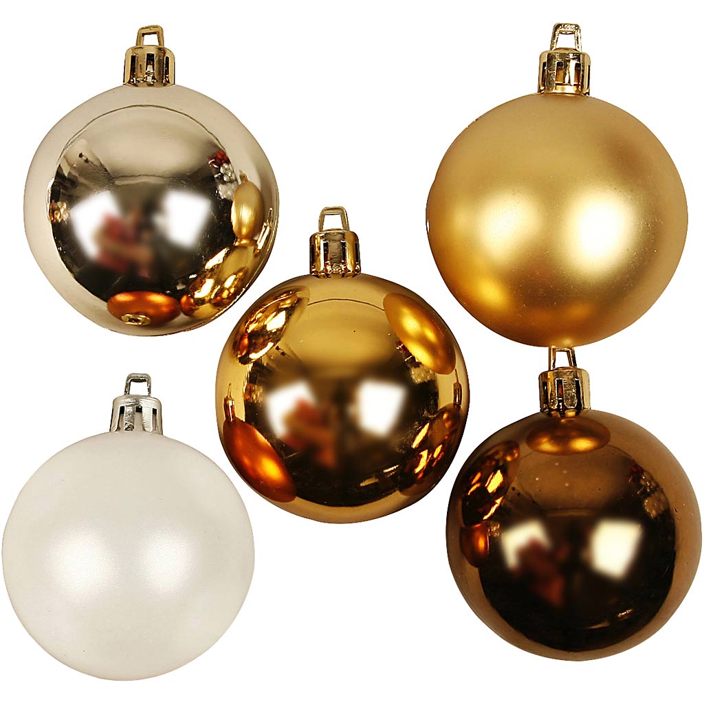 Creativ company kerstballen, d 6 cm, goud, 20 stuk 1 doos
