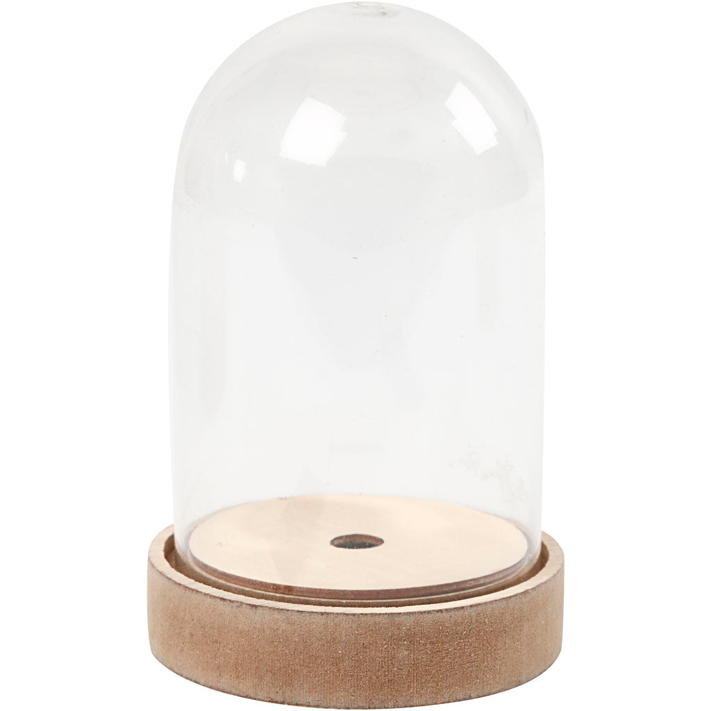 Creativ company stolp op houten voet, h: 12,5 cm, d 8 cm, 1 doos