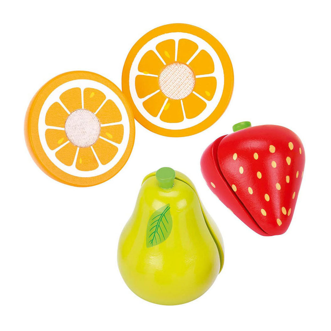 Goki houten blender met fruit, 7dlg.