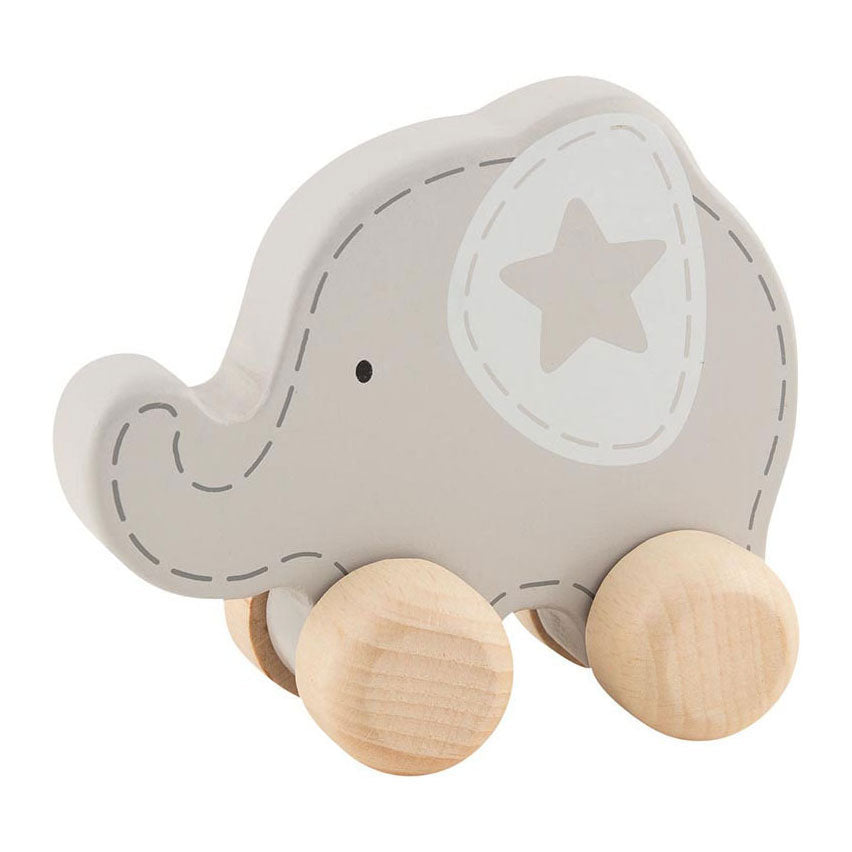 Goki houten duwfiguur olifant