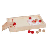 Goki houten puck schieten speeltafel 2in1, 11dlg.