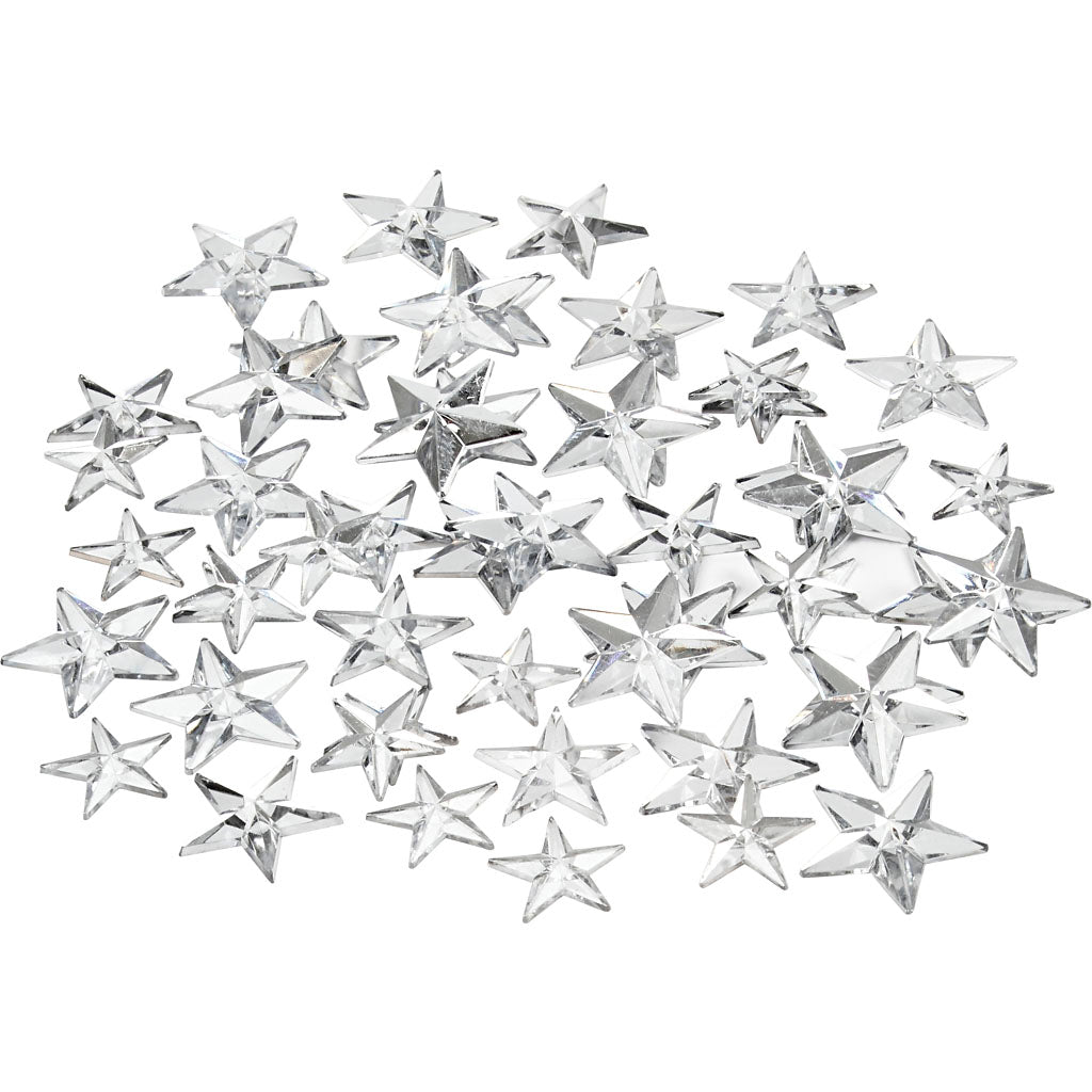 Creativ company strasstenen, afm 11+12+16 mm, zilver, 360 stuk 1 doos