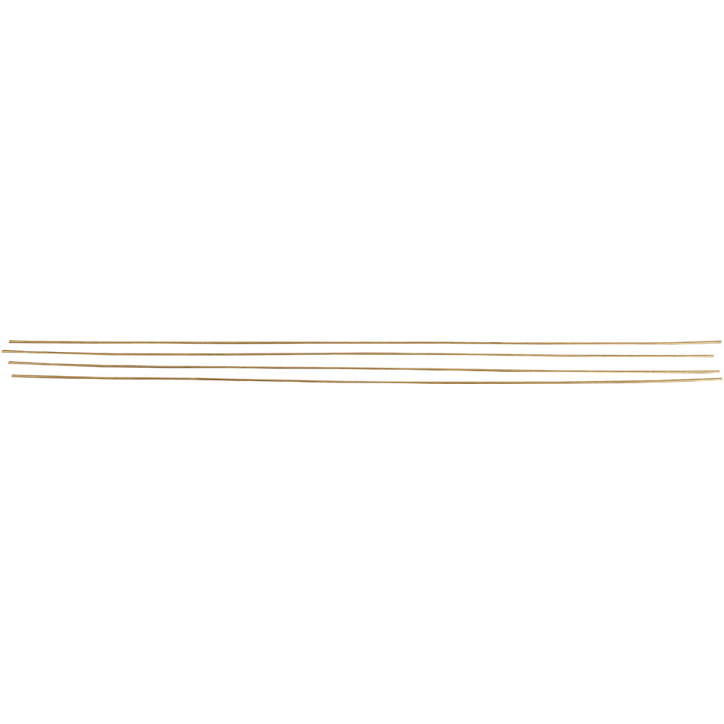 Creativ company metalen staf, l: 45 cm, d 2 mm, brons kleuren, 5 stuk 1 doos
