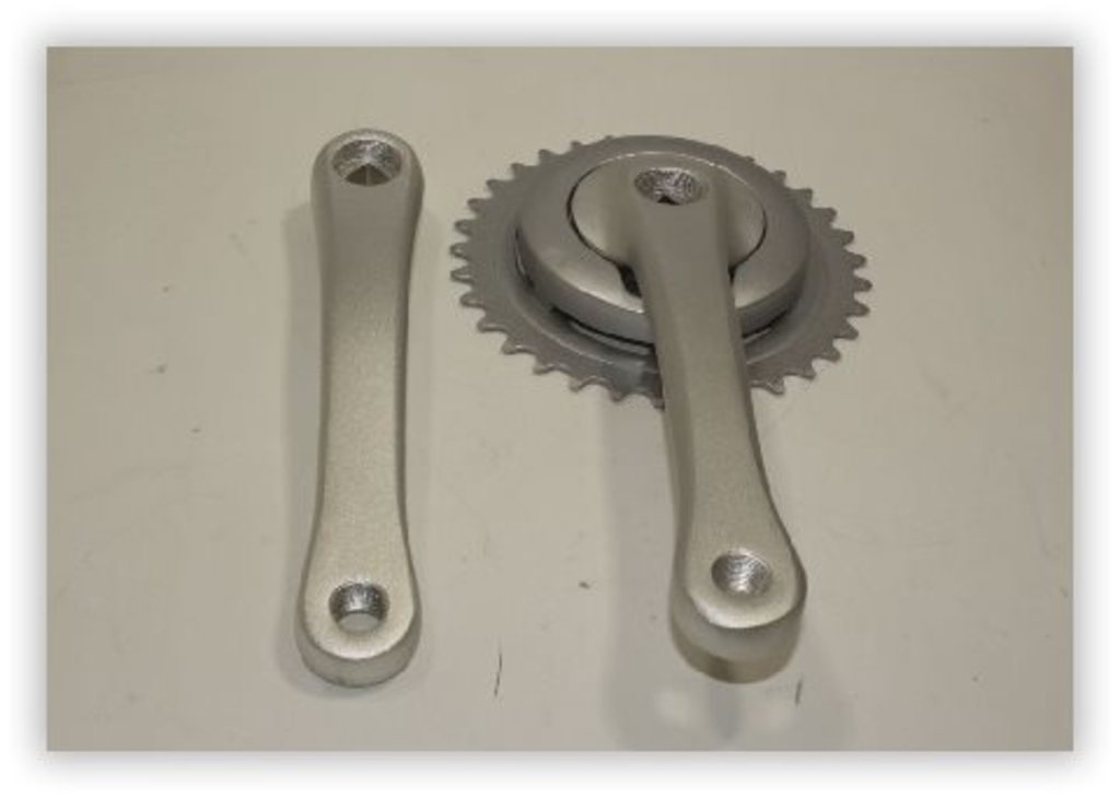 Batavus crank set icb 33t zilver mat disc