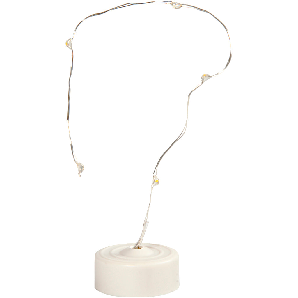 Creativ company led lichtslinger, l: 27 cm, zilver, 1 stuk