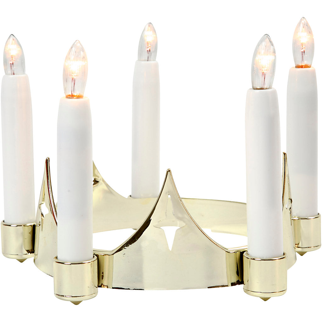 Creatief bedrijf lucia kroon, h: 14 cm, d 15-19 cm, 1 stuk