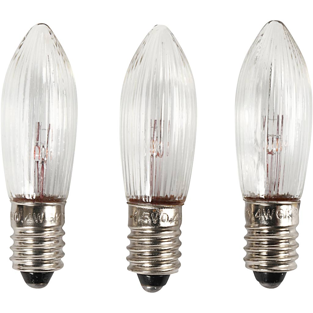 Creativ company led-lampen, h: 45 mm, d 15 mm, 3 stuk 1 doos