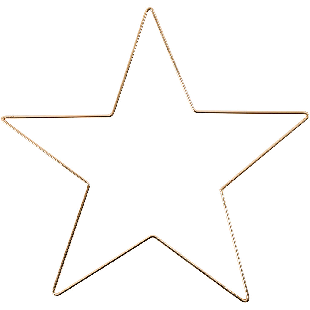 Creativ company ster, d 30 cm, dikte 3 mm, goud, 1 stuk