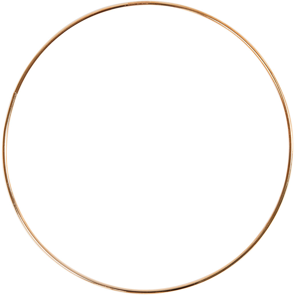 Metalen Draadring Goud, 20cm