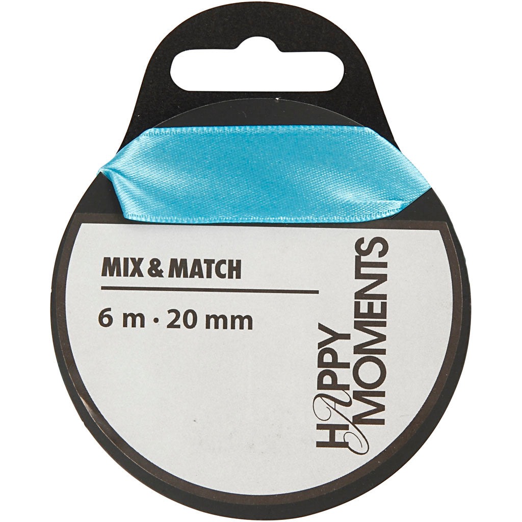 Creativ company satijnlint, b: 20 mm, lichtblauw, 6 m 1 rol
