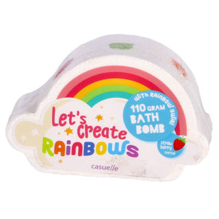 Badbruisbal wolk met regenboogkleuren