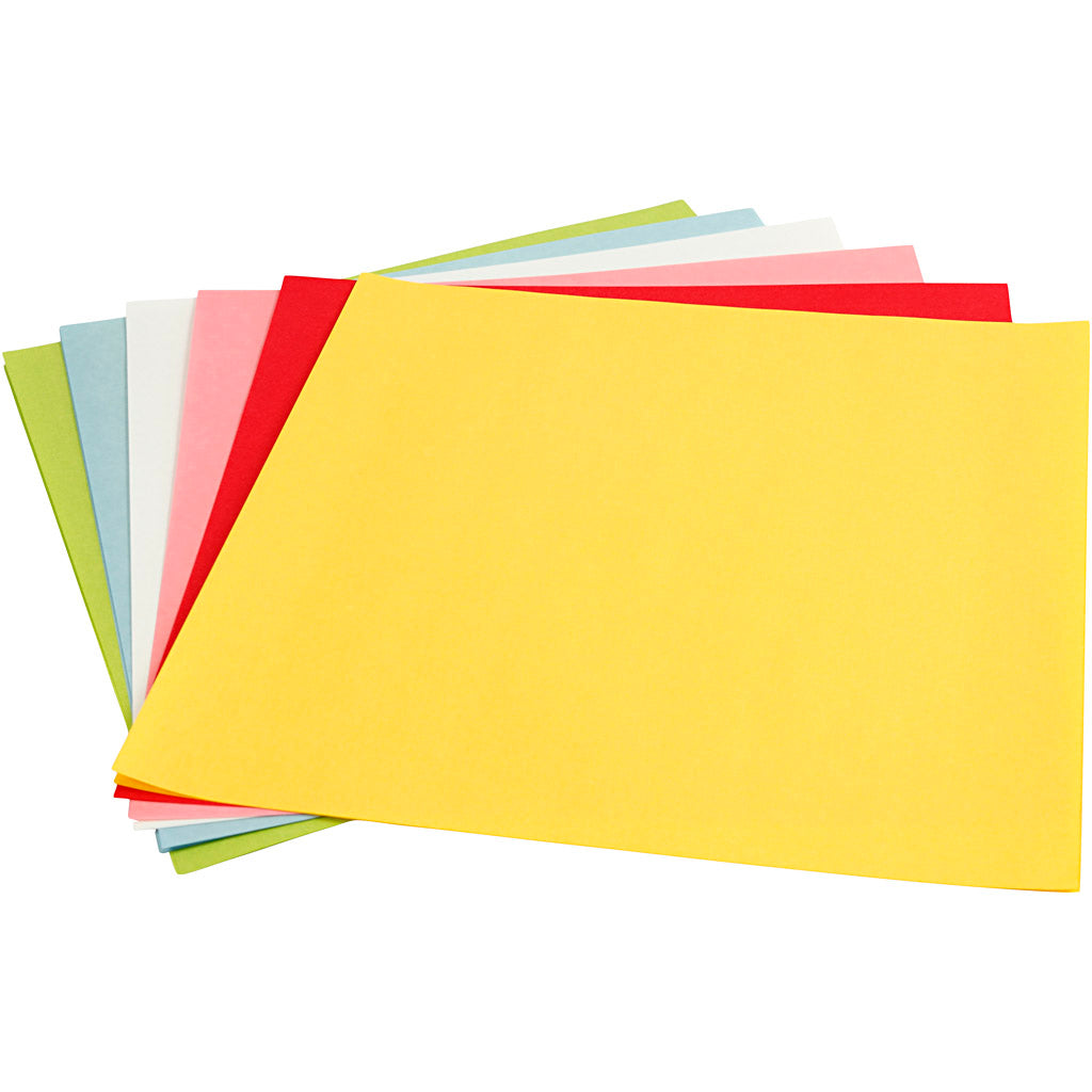 Creativ company lantaarnpapier, vel 30x30 cm, 80 gr, standaardkleuren, 12 vel 1 doos