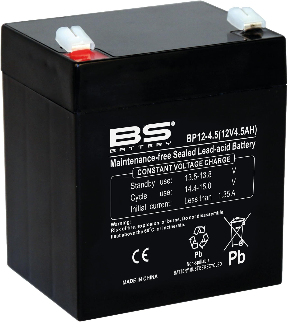 Bs-battery batterij bp12-4,5 battery bp12-4.5 bs vrla