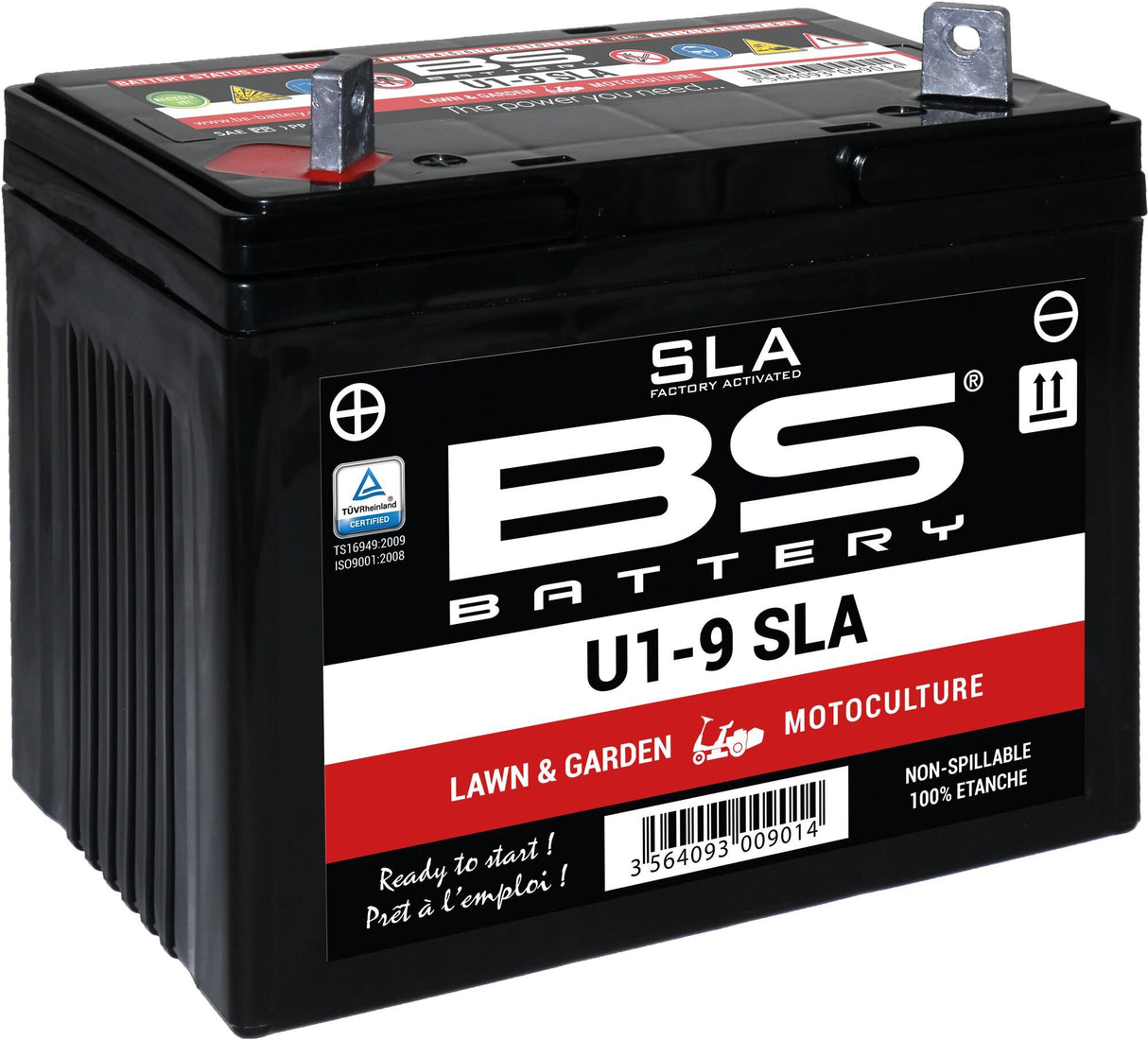Bs-battery batterij u1-9 battery u1-9 bs sla garden