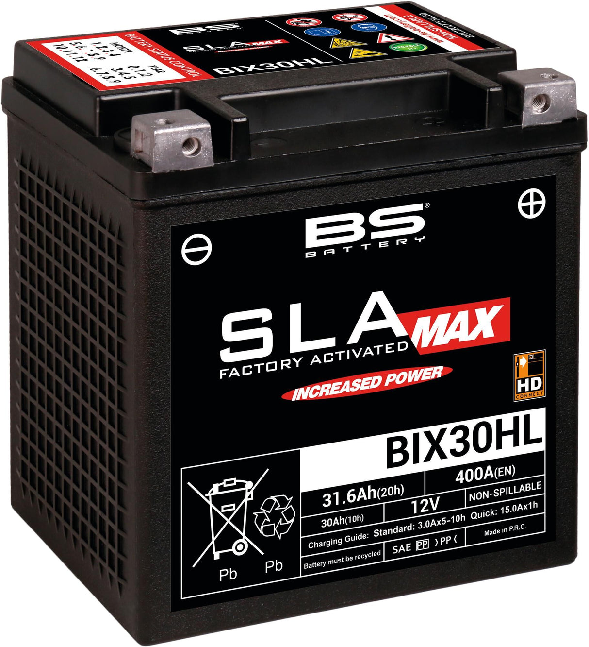 Bs-battery batterij bix30hl . battery bix30hl bs sla-max hd