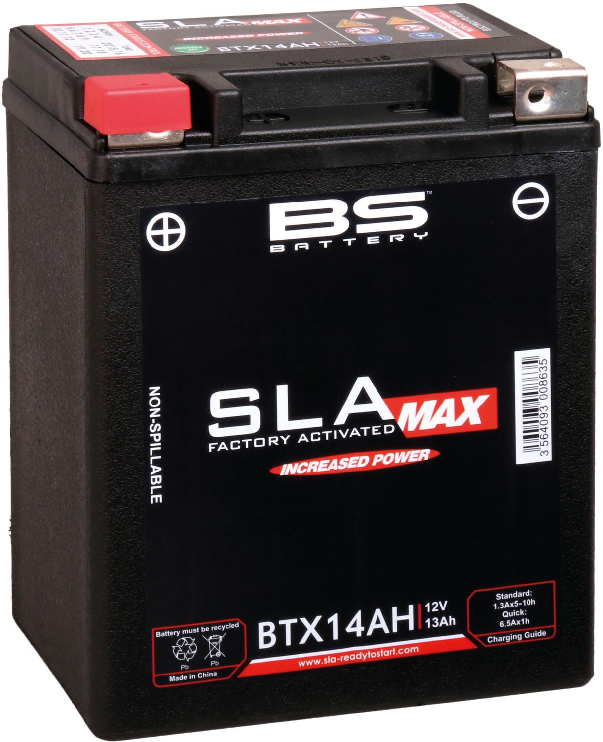 Bs-battery bs-batterij batterij btx14ah btx14ah-bs . battery btx14ah bs sla-max