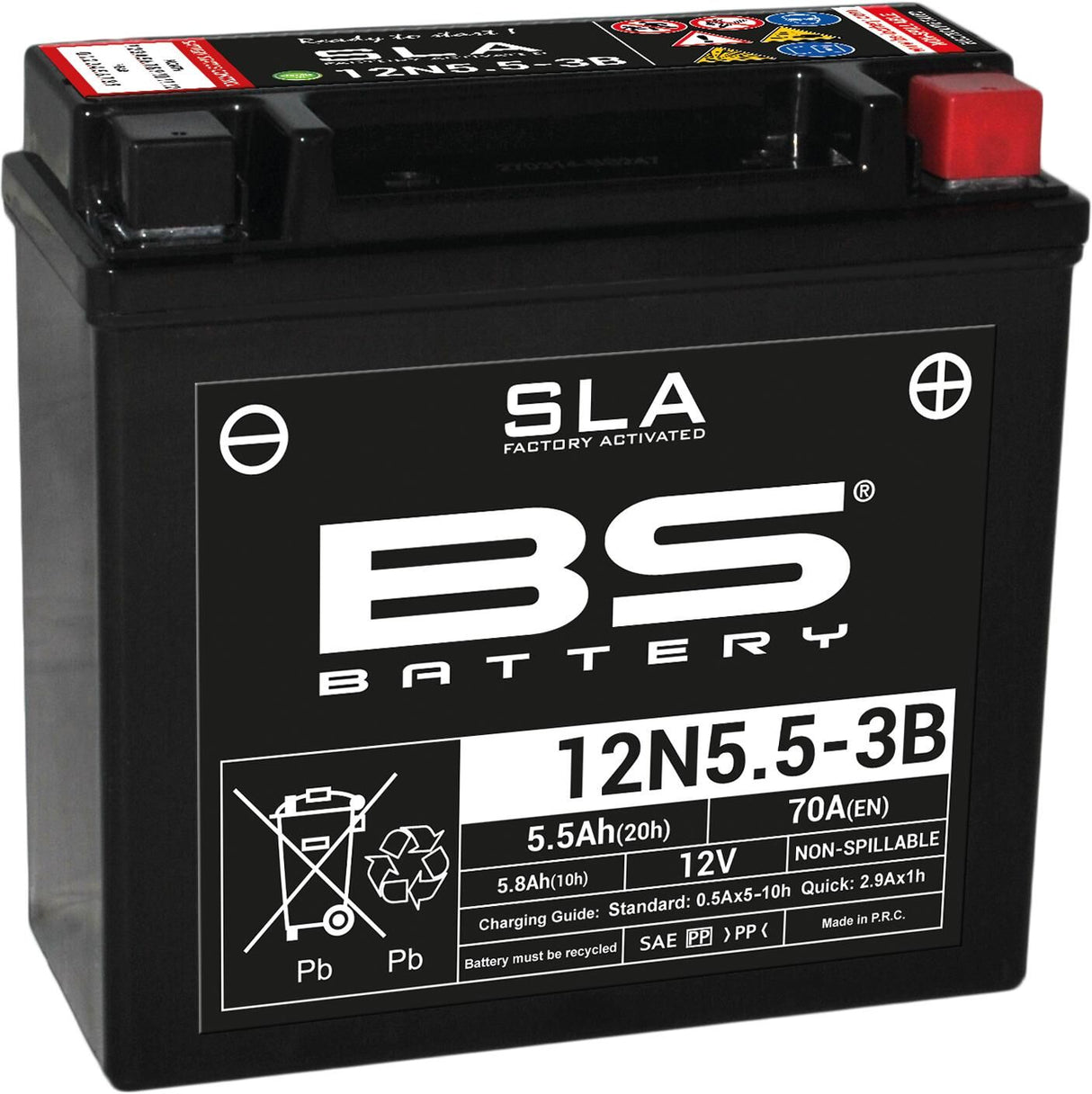 Bs-battery batterij 12n5,5-3b battery 12n5.5-3b bs sla