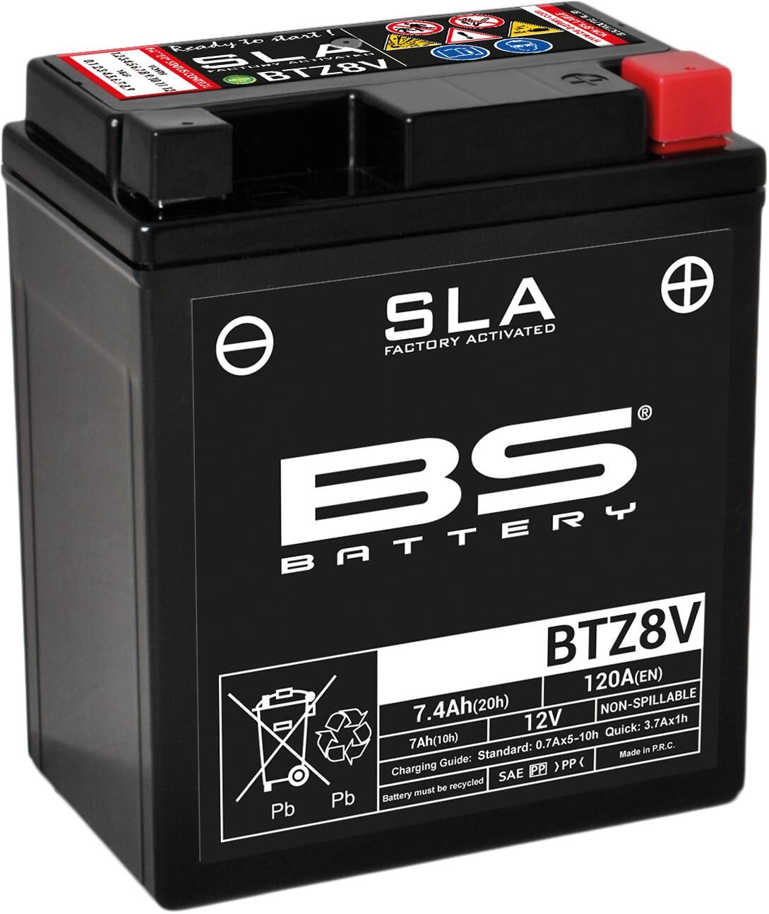 Bs-battery batterij btz8v .