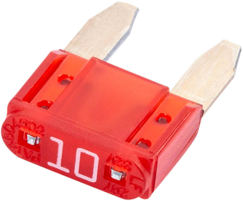 Spahn mini zekering bananenstekker flat lock 10a form f mini