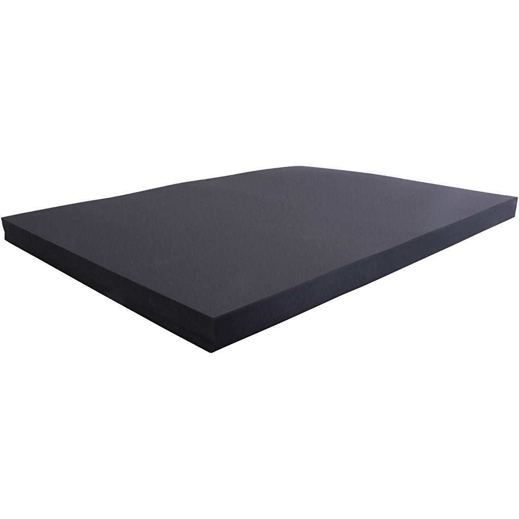 Creativ company karton, vel 50x70 cm, 270 gr, zwart, 100 vel 1 doos