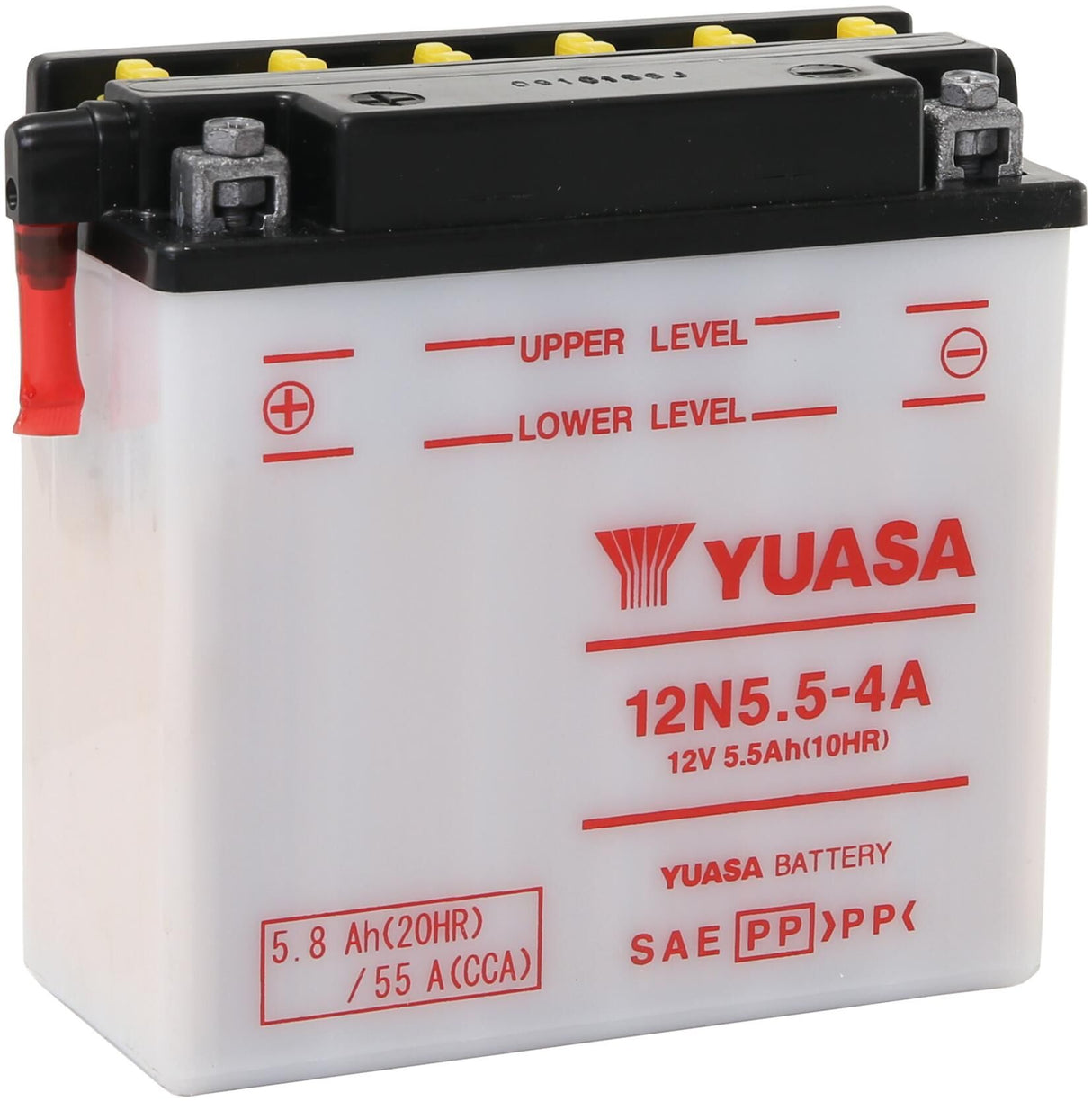 Yuasa batterij 12n5,5-4a . battery 12n5.5-4a standard without sp