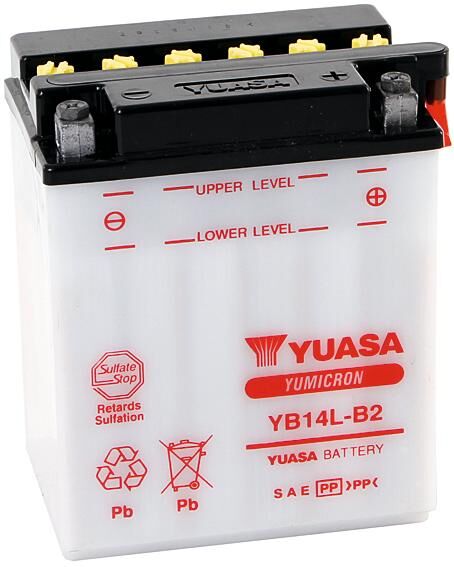 Yuasa -standaard battery yb14l-b2 standard without sp