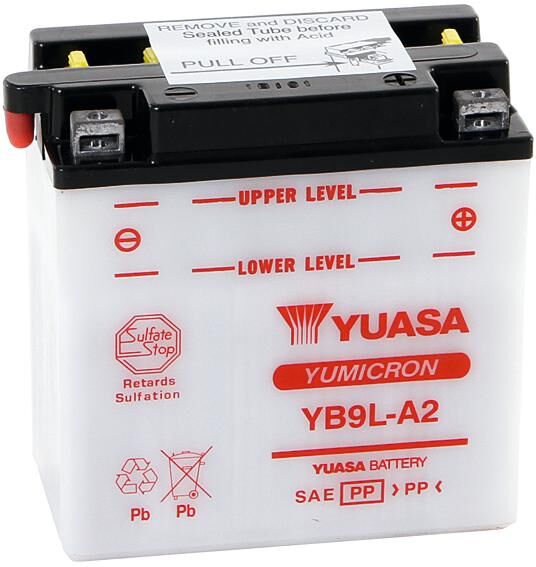 Yuasa batterij yb9l-a2 .