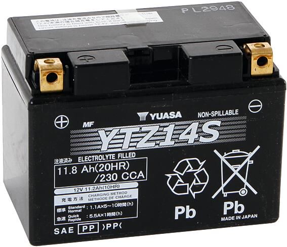 Yuasa batterij ytz14s . battery ytz14s agm