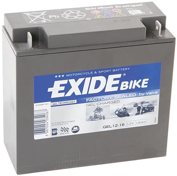 Exide batterij g12-16