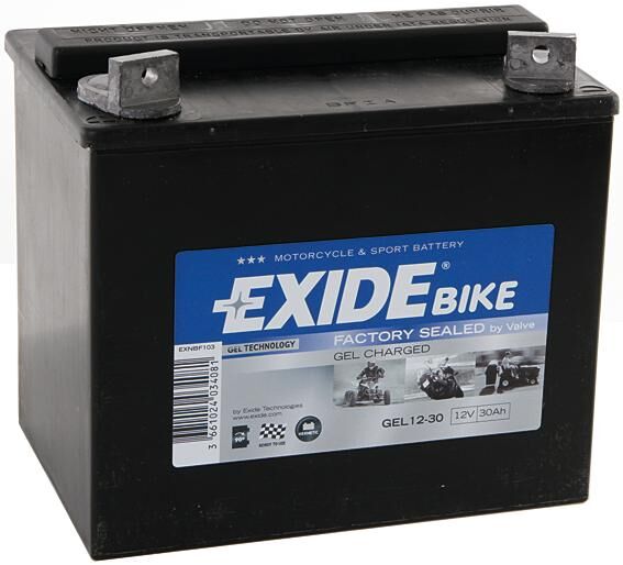 Exide batterij g12-30 battery g12-30 gel din 52430