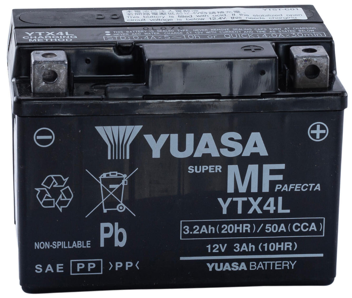 Yuasa batterij ytx4l-bs .