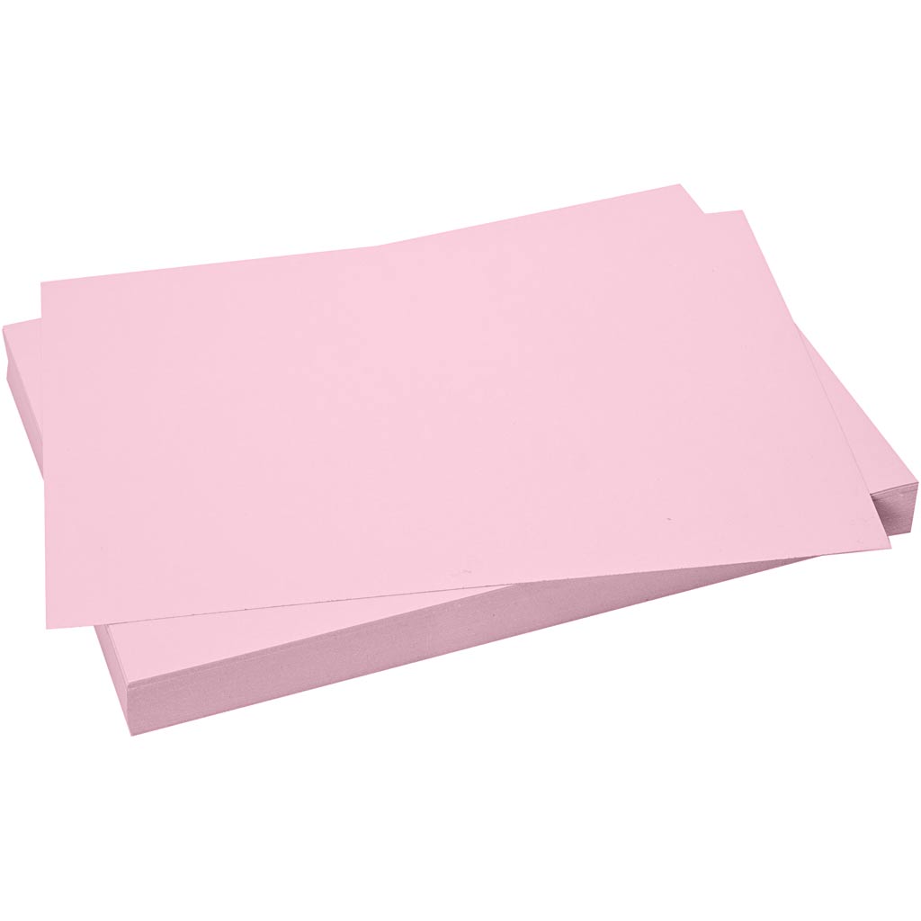 Creativ company karton, vel 50x70 cm, 270 gr, lichtroze, 10 vel 1 doos