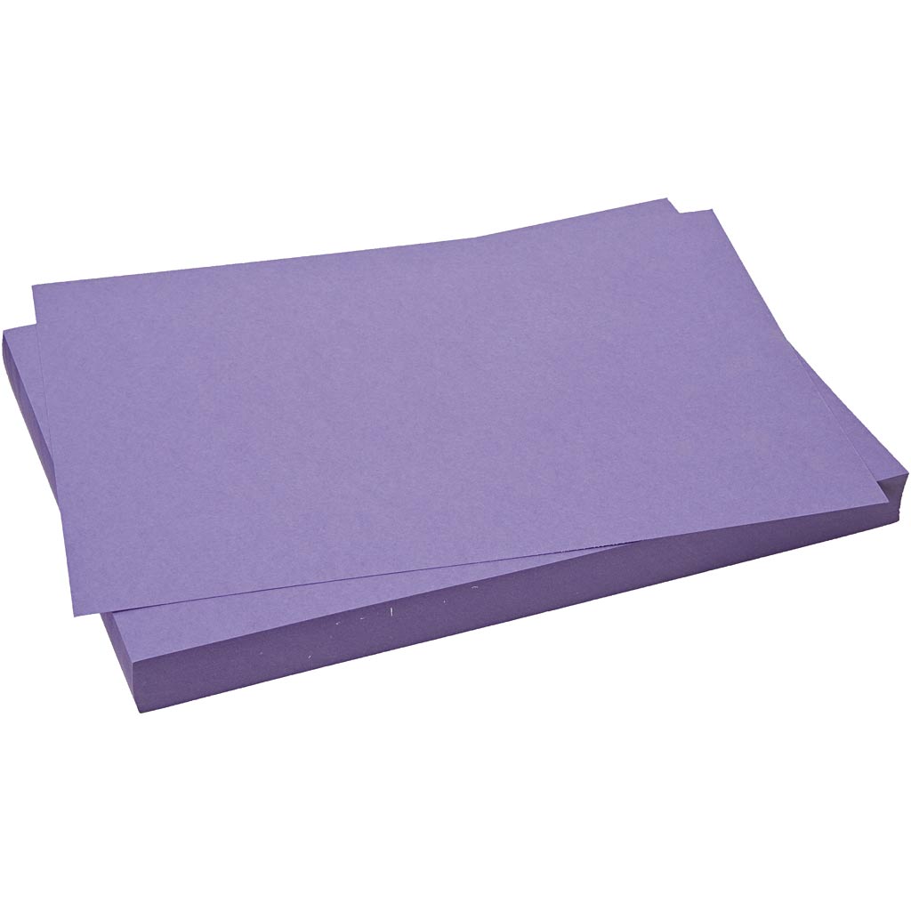 Creativ company karton, vel 50x70 cm, 270 gr, paars, 10 vel 1 doos